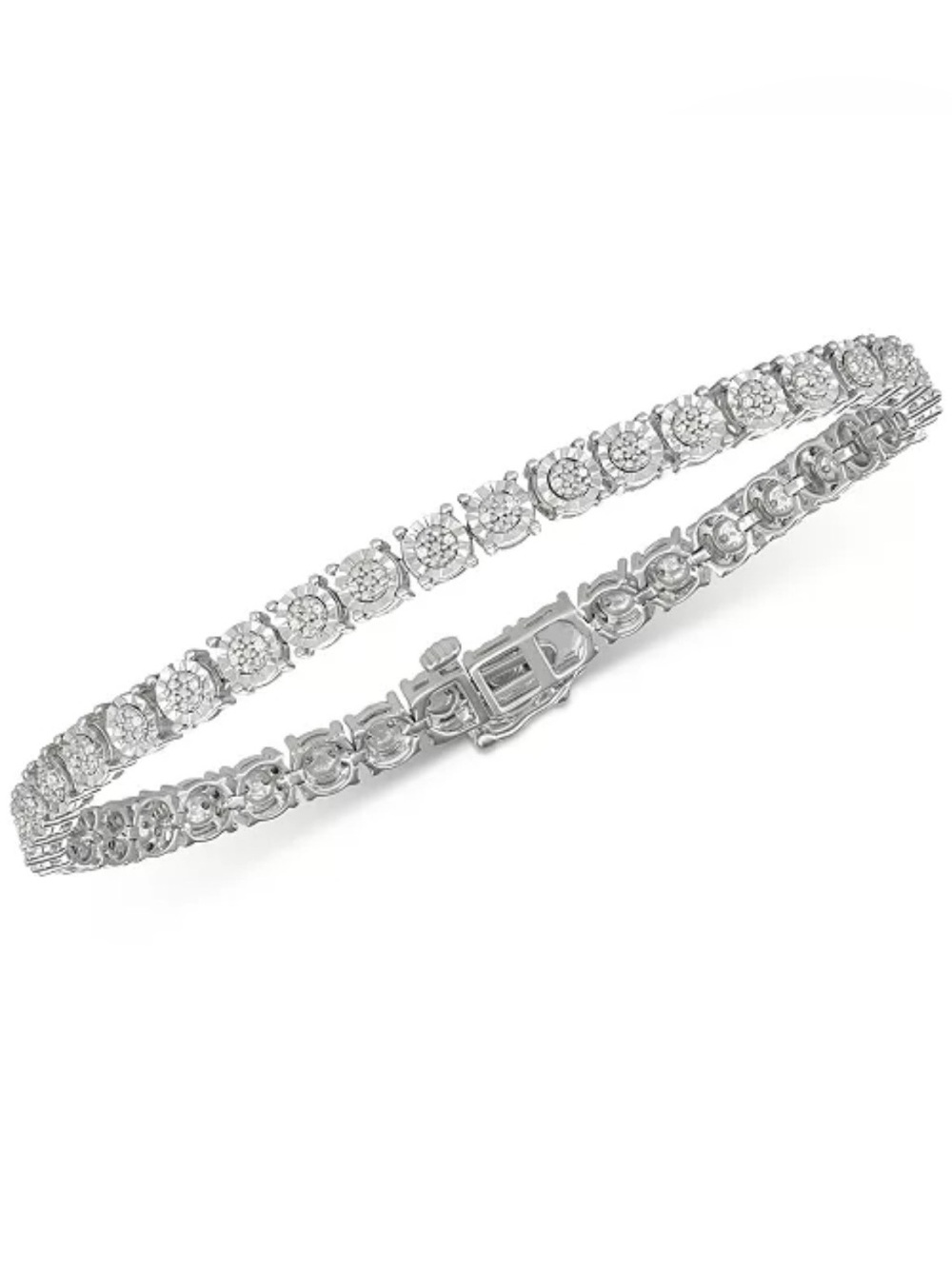 Macy’s Tennis Bracelet (1/4 ct. t.w.) in Sterling Silver